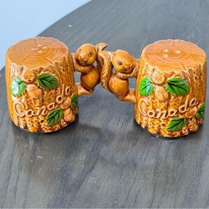 Squirrel Canada Salt and Pepper Shakers